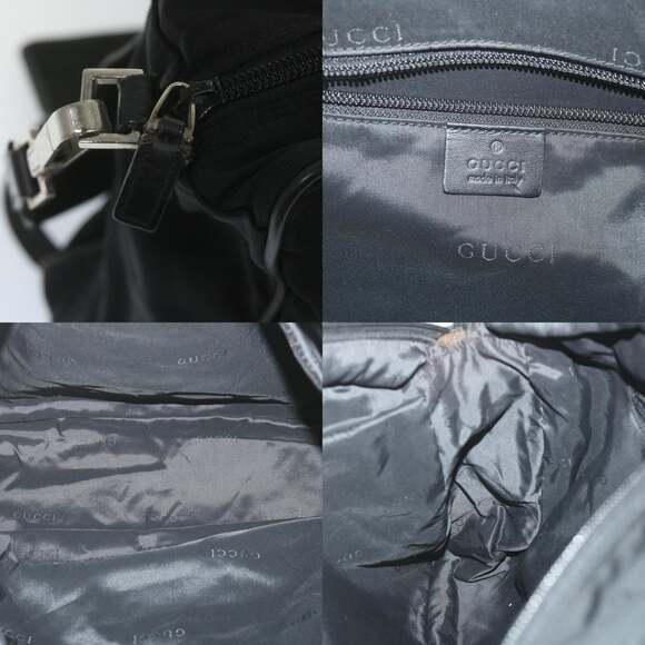 GUCCI Shoulder Bag Nylon Black 019 019 - Picture 11 of 12
